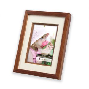 Ramka drewniana Icar Aga Pas Plus 3N Brązowa, 15x21cm